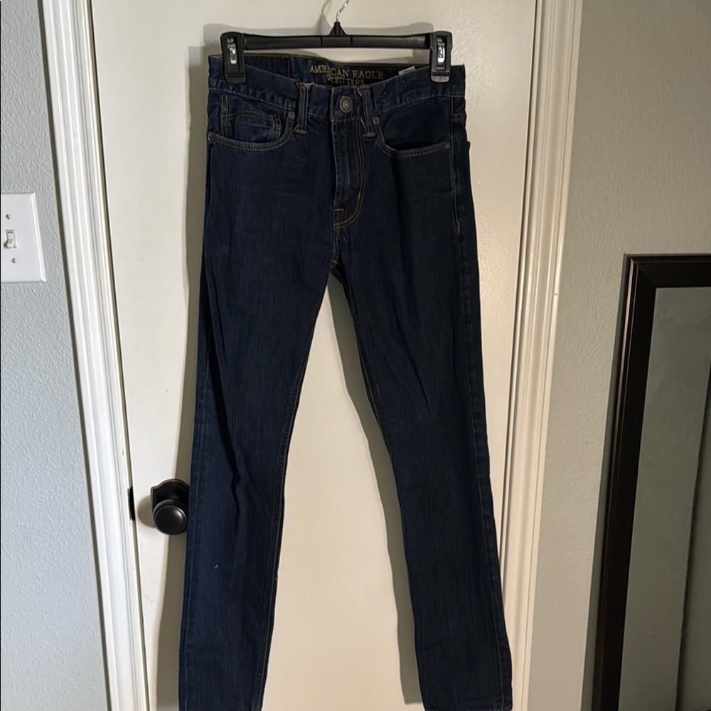 American Eagle Outfitters Slim Blue Jeans Timeless Style